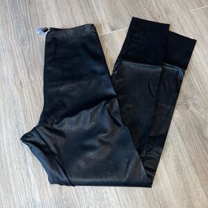 Windsor Black Faux Leather Leggings​